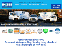 Tablet Screenshot of emwaterproofing.com